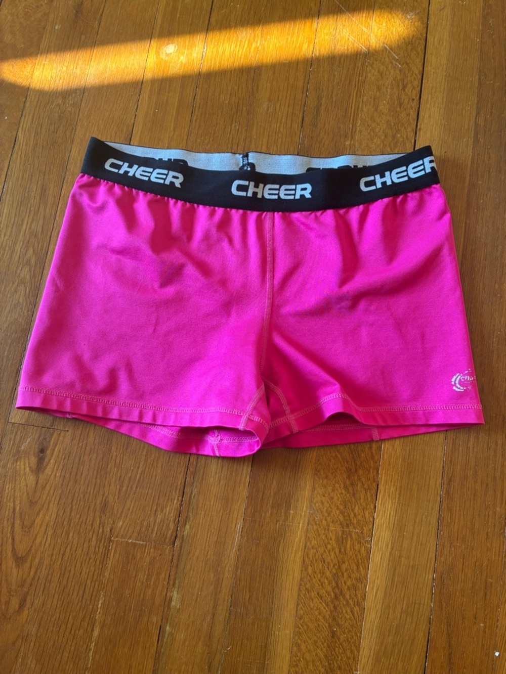 Chase Cheer Spandex Biker Shorts - Hot Pink